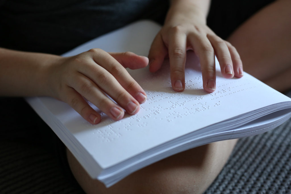 Borrowing large print or braille books
