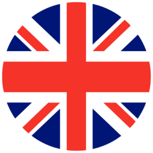 The Union flag of red, white and blue